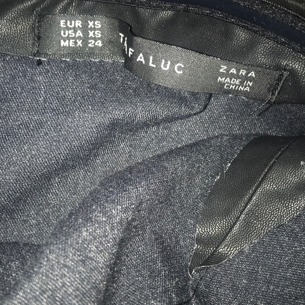 Zara trafaluc faux leather tube top XS - Picture 4 of 6